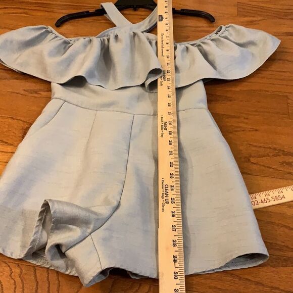 L’Atiste by Amy short romper with pockets in pale blue - Picture 11 of 12